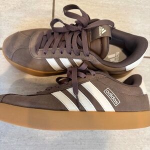 Brown Adidas NEVER worn.